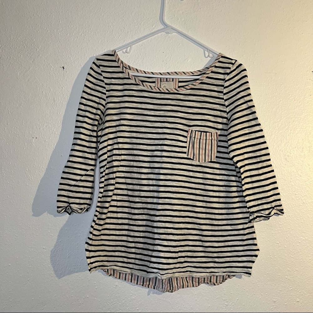 Striped Retro Anthropologie Shirt